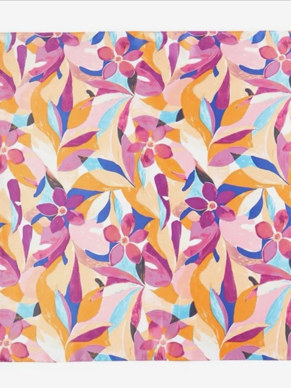 Floral Print Bandana Scarf